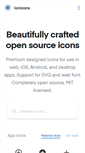 Mobile Screenshot of ionicons.com