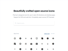 Tablet Screenshot of ionicons.com